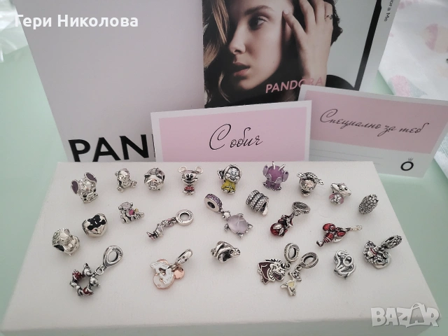 Сребърени талисмани PANDORA S925 ALE +КУТИЯ, снимка 5 - Обеци - 55273333