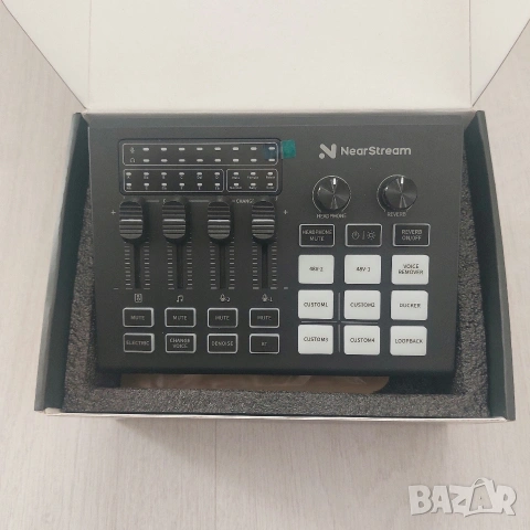 NearStream AMIX20U – Професионален Аудио Интерфейс & Стрийминг Миксер (XLR, 48V, RGB), снимка 5 - Друга електроника - 54539026
