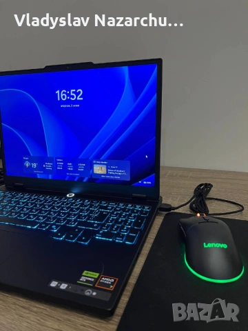 Lenovo Legion 5 15AHP10 (Купен 03.2026) + ПОДАРЪК мишка – Коментар на цената – САМО лично в Сарафово, снимка 3 - Лаптопи за игри - 54757442