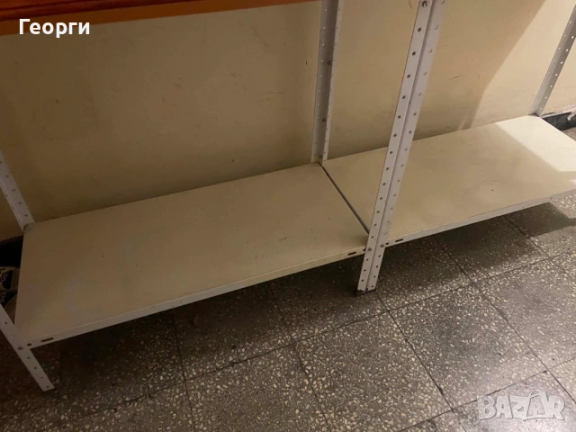 Търговски стелаж с плот – метален рафт за магазин, склад, гараж, работилница Здрав и устойчив, снимка 3 - Други стоки за дома - 54769447