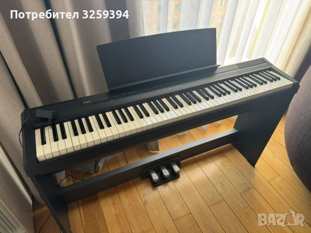 Дигитално пиано Yamaha P-105 Black, Бургас