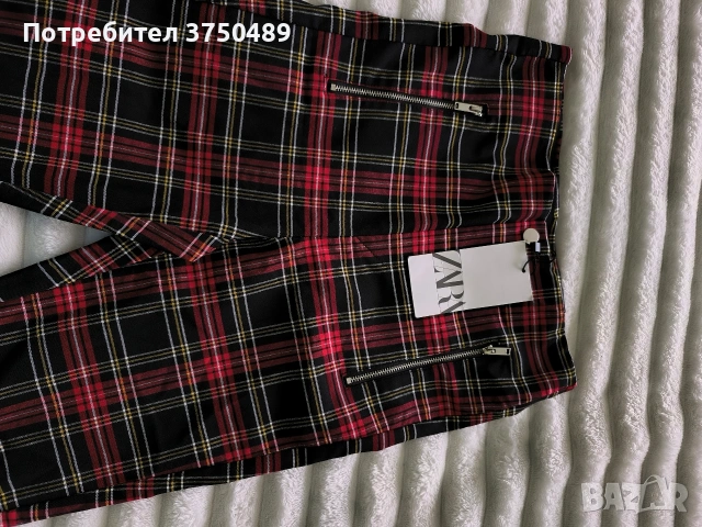 Нов дамски панталон тип клин- ZARA размер M, снимка 3 - Панталони - 54206757