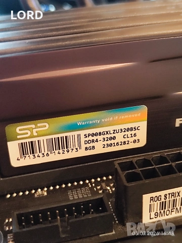 Комплект Ryzen 7 5800X, Asus Rog Strix B550F Gaming WiFi, RAM 32GB DDR4 3200, снимка 4 - Процесори - 55147330