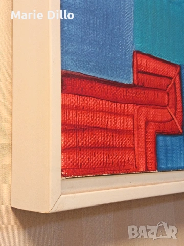 авторска картина мало върху ленено платно, снимка 3 - Картини - 53949712