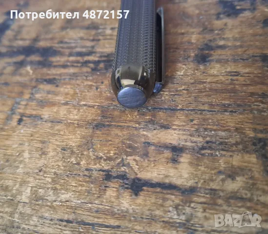 писалка HUGO BOSS Gun метал с модернизирани шарки на рибена кост, снимка 13 - Ученически пособия, канцеларски материали - 55577834
