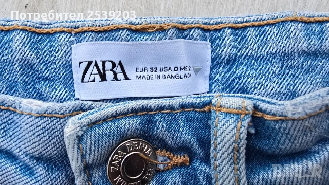 Къси дънкови панталони ZARA - размер XXS , снимка 2 - Къси панталони и бермуди - 55239542