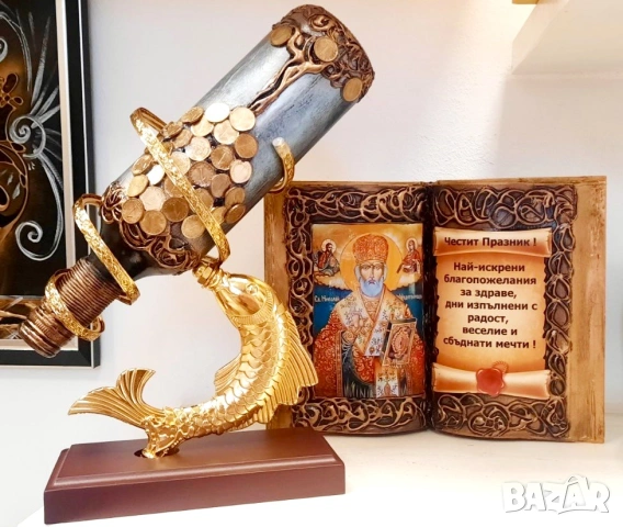 Подаръци за юбилей на Никола и Николай с икона Св. Николай, снимка 7 - Подаръци за юбилей - 30890336