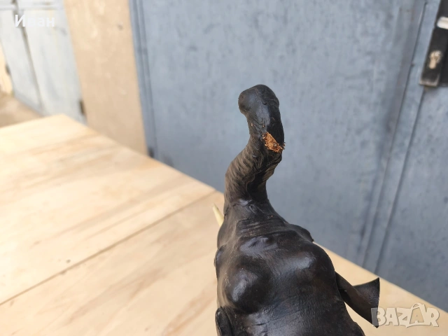 кожена статуетка/фигура на слон , снимка 5 - Антикварни и старинни предмети - 54267918