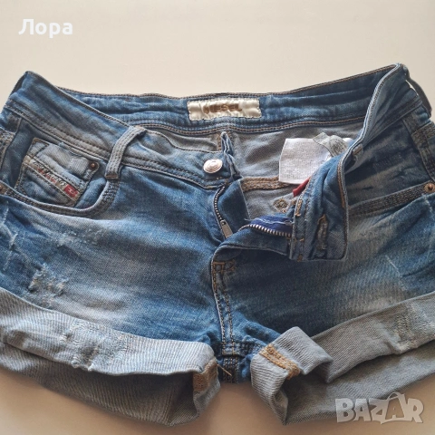 Дамски дънкови панталони DIESEL , снимка 5 - Къси панталони и бермуди - 54665266