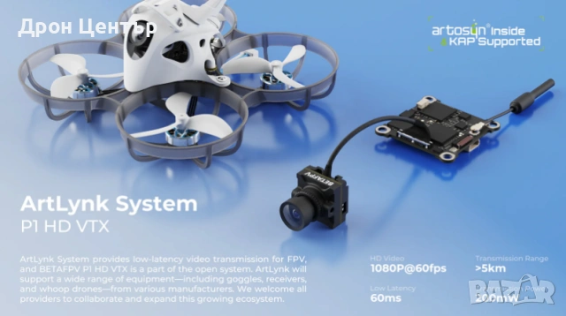 Дрон BetaFPV Meteor75 Pro P1 / HD без батерии, снимка 6 - Дронове и аксесоари - 55073040