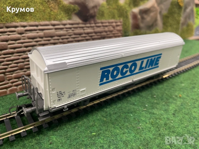 Вагон товарен хладилен 2-осен Роко HO 1:87 влак ЖП модел чистач, снимка 3 - Колекции - 54010217
