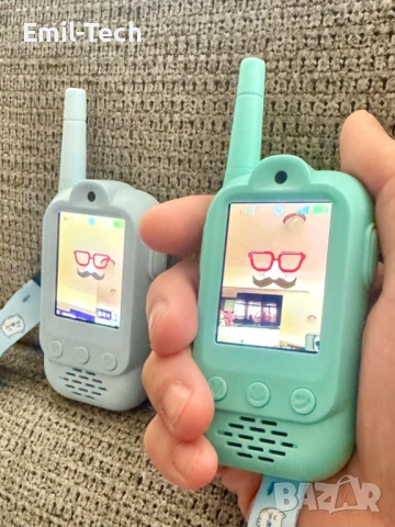 Нови детски видео уоки токи 2 бр. с камера, презареждаеми, снимка 3 - Електрически играчки - 53949354