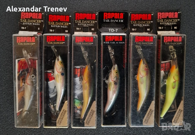 Воблери Rapala TD и TDD, снимка 3 - Такъми - 54168718
