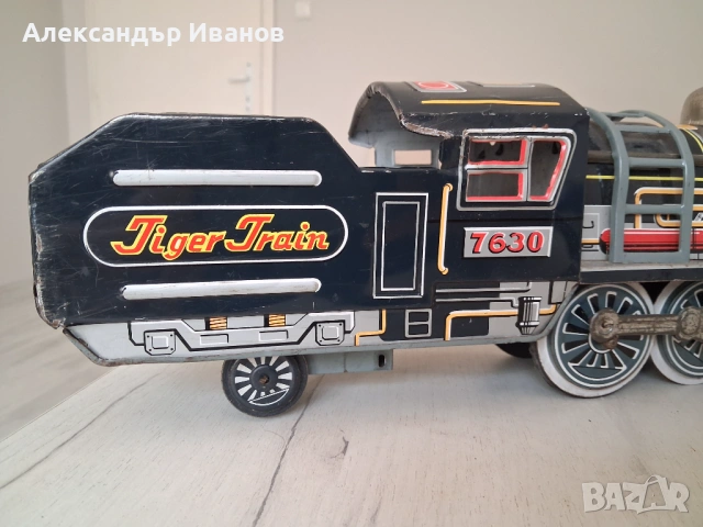 Японска,ламаринена играчка локомотив, снимка 2 - Колекции - 54806678