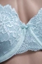 Комплект дамско бельо Hunkemöller – сутиен 75C и бикини S, светло синя дантела, снимка 4