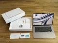 MacBook Air 15 M2`8 CPU/10 GPU/8GB RAM/256GB SSD/Бат 99%/Като Нов, снимка 1