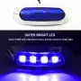 Комплект 10 LED габаритни светлини 12/24 V сини, водоустойчиви светлини за ремарке, бус, камион, снимка 1