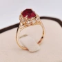 💍 24K Златно Покритие ✨️Дамски Пръстени 💍с Циркон💎 – Зелен, Син, Червен | Лимитирана Серия ⚜️✨️, снимка 10