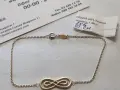 Златна гривна 1.38гр.18.5см., снимка 1