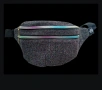 ​✨ Бляскава чанта за кръст (Fanny Pack) с холографски ципове ✨/нова, снимка 1
