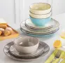 Комплект керамични чинии Vancasso NAVIA VC-NAVIA-15-F12    / 12 части за 4 души, снимка 3