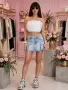 Bershka дамска къса дънкова пола , снимка 6