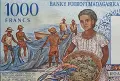 Мадагаскар.
1000 франка.
1984 година. UNC, снимка 3