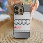 Силиконов Калъф за iPhone с лого Audi, снимка 3