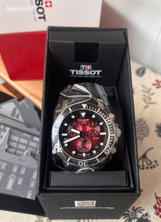 Чисто нов Tissot Seastar 1000 Chronograph T120.417.17.421.00, снимка 1