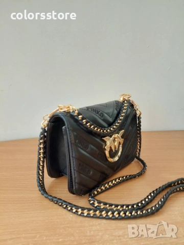 Черна  чанта Pink💚 код SG12, снимка 4 - Чанти - 41952783