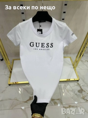 Guess Дамска Тениска👚Дамска Блуза С Къс Ръкав Гес - Различни Цветове Код Bal Style55, снимка 6 - Тениски - 54731358