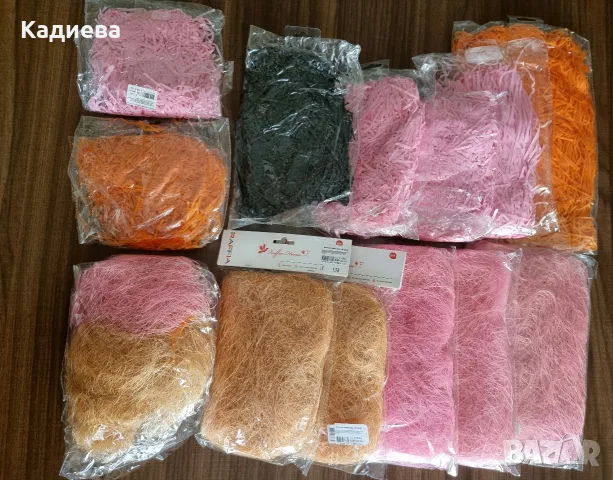 Кокосова и хартиена трева за декорация + подаръци, снимка 3 - Декорация за дома - 55485465