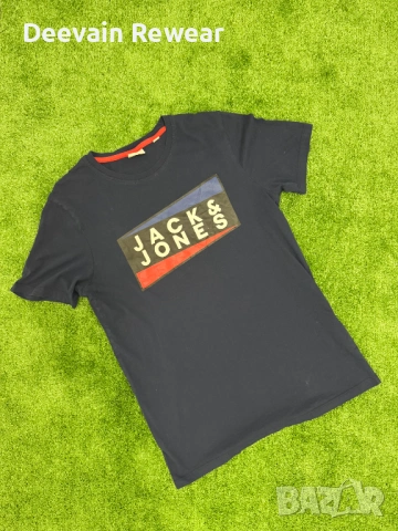 Jack & Jones | Casual | Мъжка тениска | Размер: M | Синя | Като нова, снимка 2 - Тениски - 54744475
