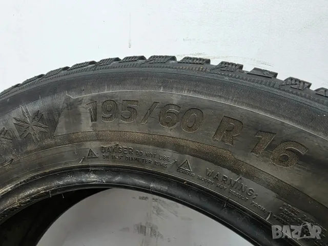 4бр зимни гуми 195/60/16 MICHELIN L06283 , снимка 6 - Гуми и джанти - 55393411