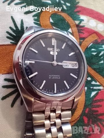 Мъжки часовник Seiko 5- отличен, снимка 8 - Мъжки - 54484640