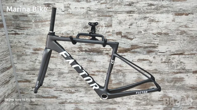 НОВА карбонова рамка Factor LS Gravel CeramicSpeed | 49, снимка 14 - Части за велосипеди - 55562456