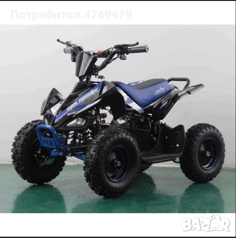 Продавам детско електрическо АТВ NCX Mini Monster 1000W 6" – Синьо, снимка 4 - Мотоциклети и мототехника - 54863043