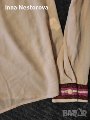 Блуза копринена М, снимка 2 - Блузи с дълъг ръкав и пуловери - 54163099