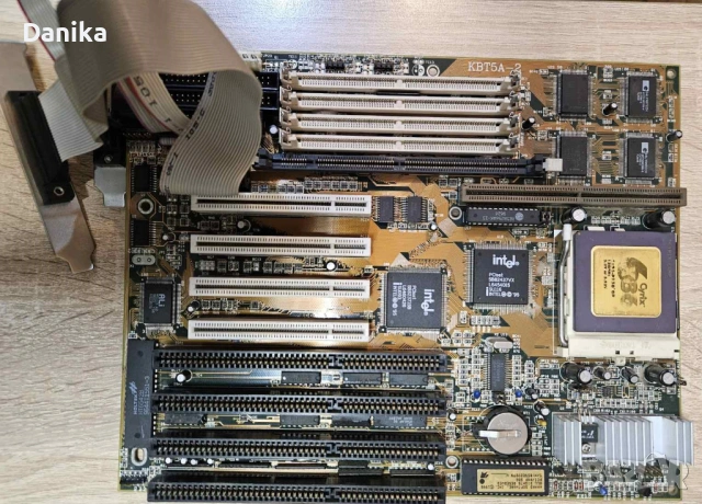 Работеща ретро дънна платка Trangg Bow KBT5A-2 с процесор Cyrix 6х86 P150+GP @120 MHz