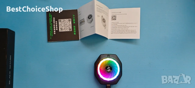 Магнитен охладител за телефон Black Shark 5 Pro с RGB светлини, снимка 3 - Селфи стикове, аксесоари - 55057407