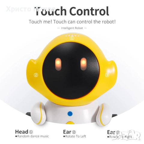 Робот Интерактивна играчка с гласово управление функции за танци пеене и запис, снимка 3 - Други - 54051098