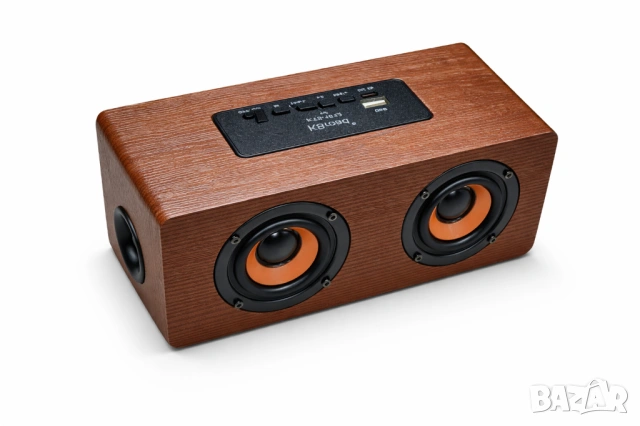 Bluetooth тонколона KTS-1612 с дървен дизайн, снимка 2 - Bluetooth тонколони - 54895355