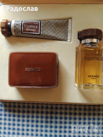 стар комплект парфюм Hermes Equipage Paris , снимка 2 - Мъжки парфюми - 54543238