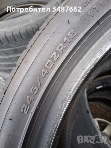245 40 18 DUNLOP 2броя летни дот 2022г , снимка 4 - Гуми и джанти - 54654345