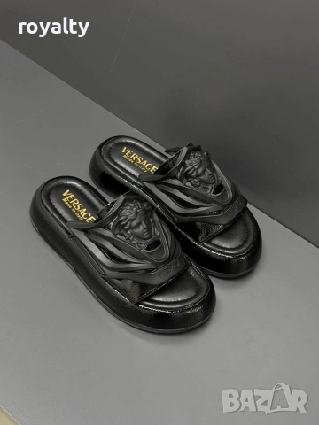 Versace Нови Дамски Чехли Два Цвята , снимка 4 - Чехли - 55082945