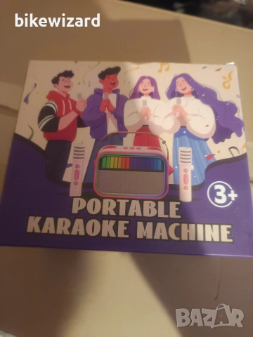 Малка Преносима караоке машина с 2 микрофона НОВА, снимка 5 - Караоке - 53880027