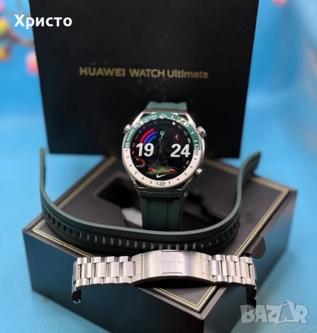 Смарт часовник Huawei Watch Ultimate, Titanium Green  , снимка 5 - Смарт часовници - 54308731