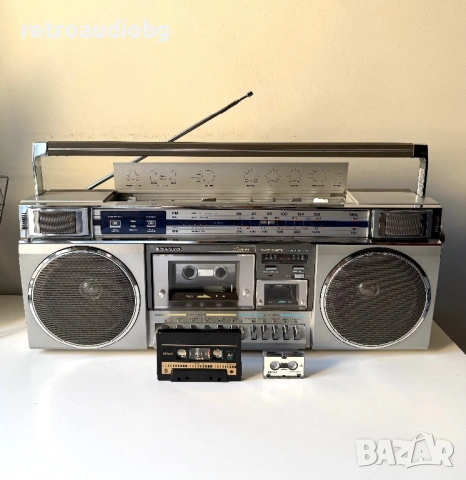 🔈Рядък колекционерски радиокасетофон с нормална и микро касета Sanyo M-W50K🔈