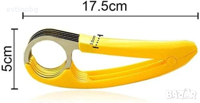 Функционална стоманена резачка за банани, резачка за плодове , снимка 6 - Аксесоари за кухня - 54041646