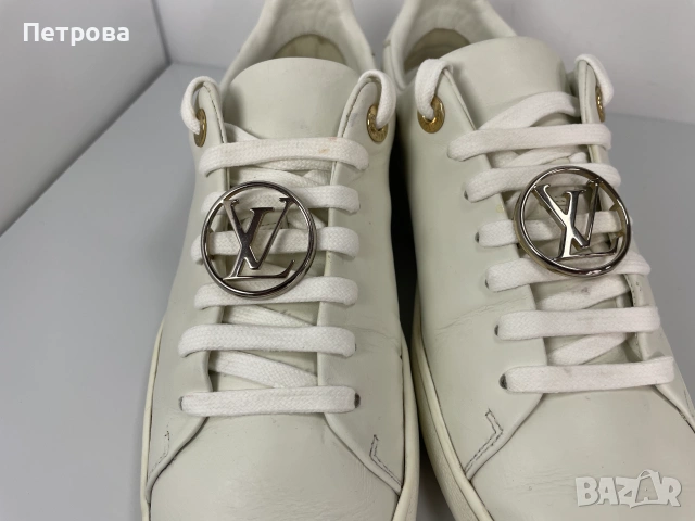 Louis Vuitton Frontrow Кожени маратонки 37 ОРИГИНАЛ, снимка 5 - Маратонки - 55221083